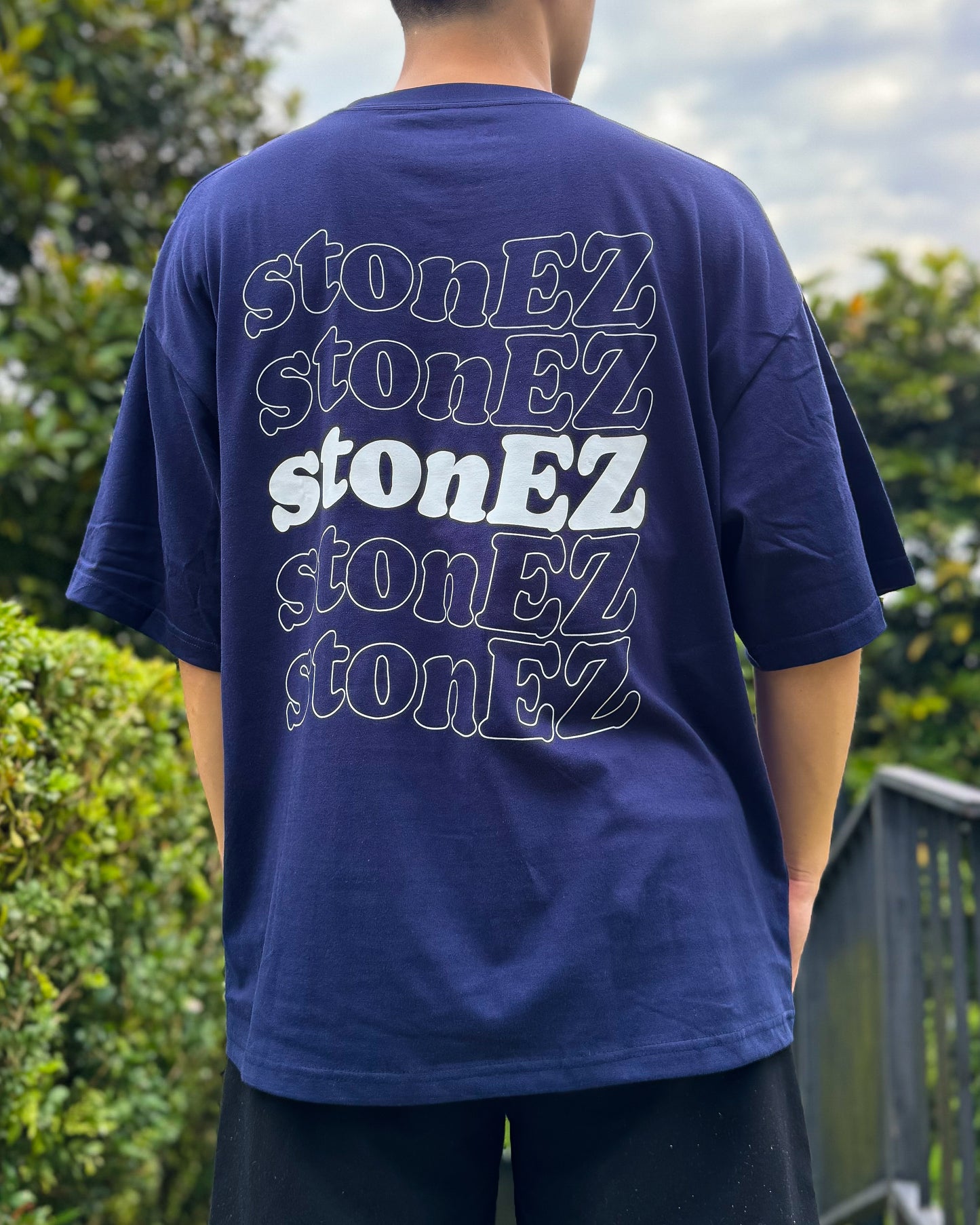 stonEZ Repeat Tee (Navy Blue)